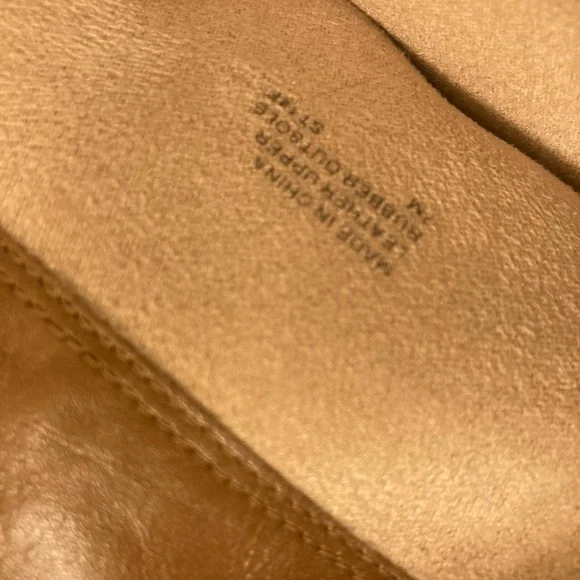 Michael Kors Leather Hamilton Riding Boots Luggage Brown/MK Buckle Size 7 - Picture 6 of 7